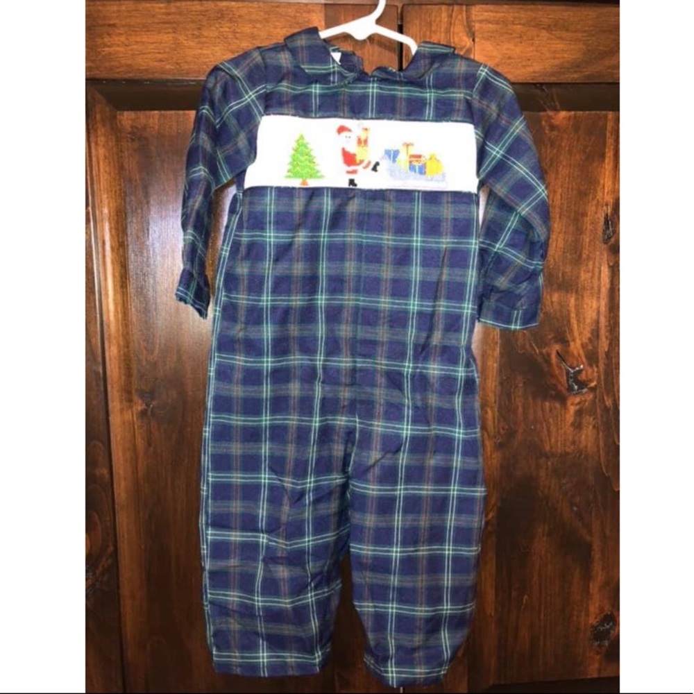 Vive La Fête smocked Christmas outfit